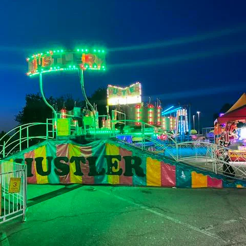 Thrilling carnival ride